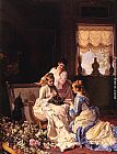 Arrival Paintings - Spring's New Arrivals by Charles Baugniet